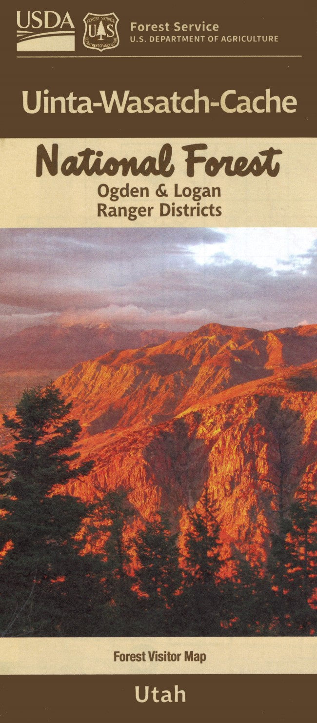 Uinta-Wasatch-Cache National Forest - Ogden and Logan Ranger Districts Map