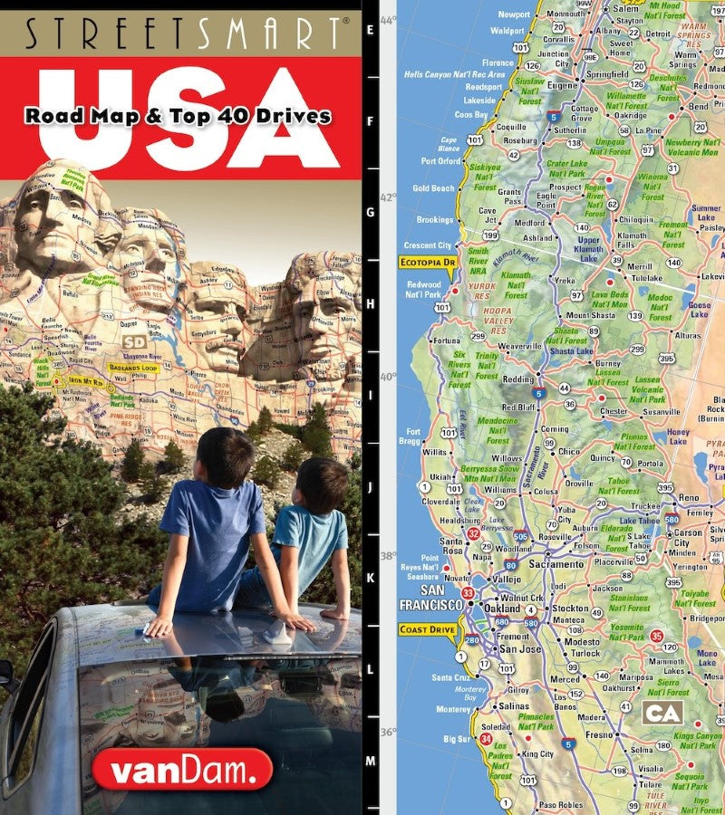 StreetSmart® USA Western Interstate Road Map