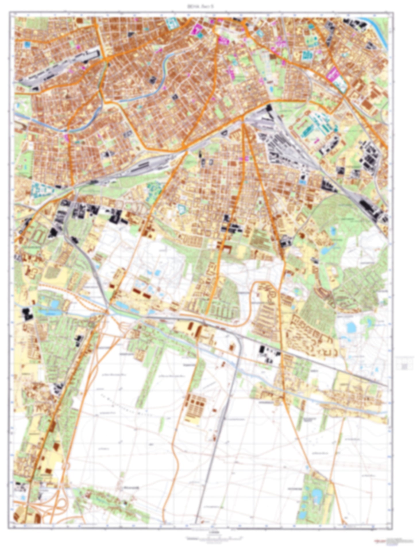 Vienna 5 (Austria) - Soviet Military City Plans