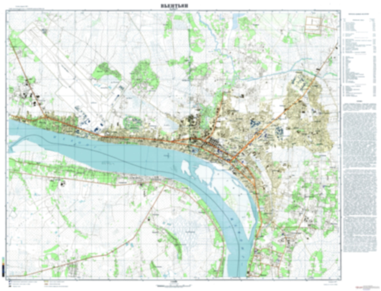 Vientiane (Laos) - Soviet Military City Plans