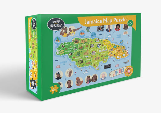 Jamaica Map Jigsaw Puzzle - 5+