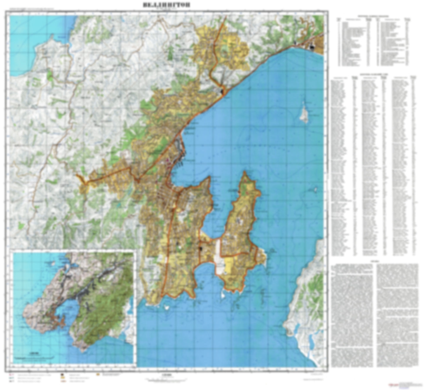 Wellington (New Zealand) - Soviet Military City Plans