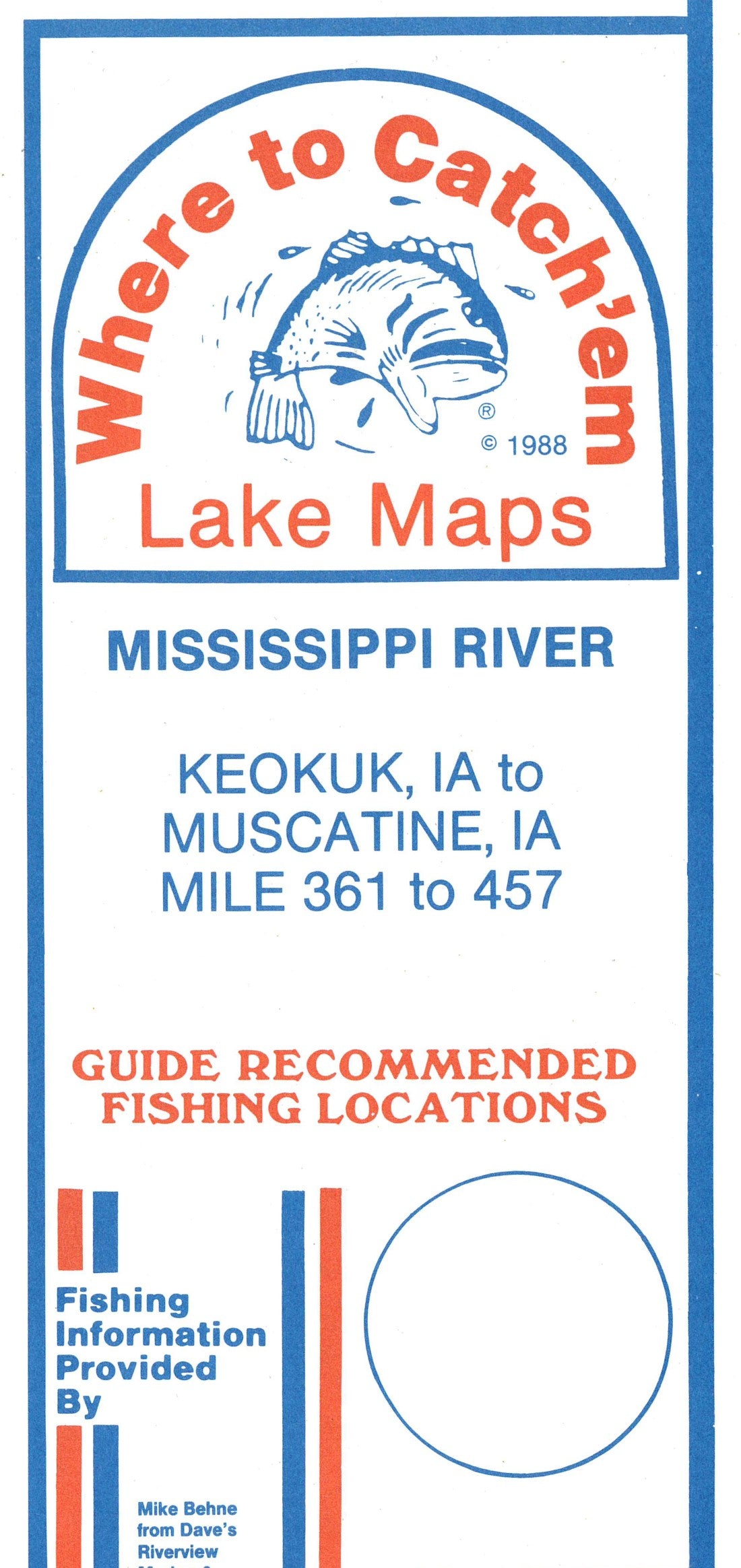 KEOKUK-MUSCATINE LAKE Fishing Map