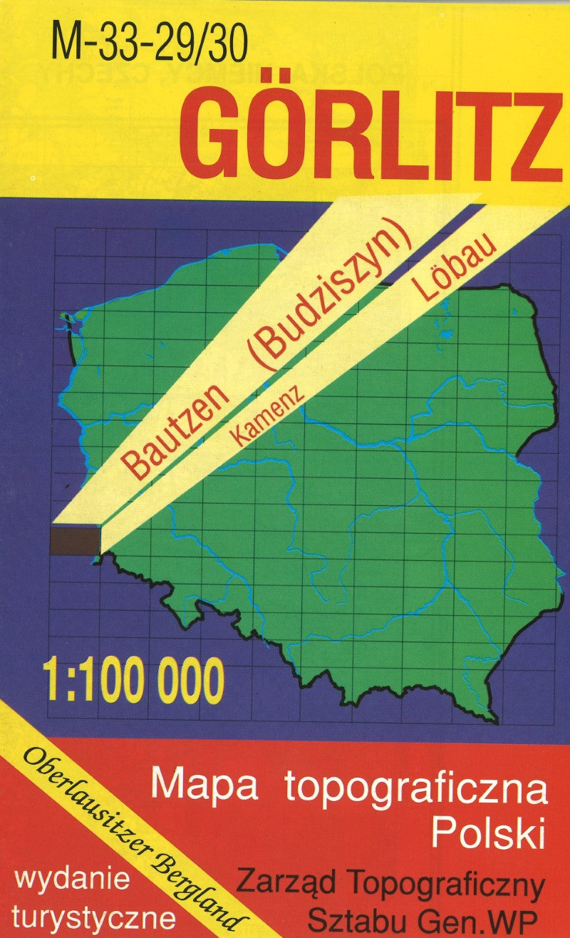 Gorlitz 1:100,000 Mapa Topograficzna Polski # M-33-29/30