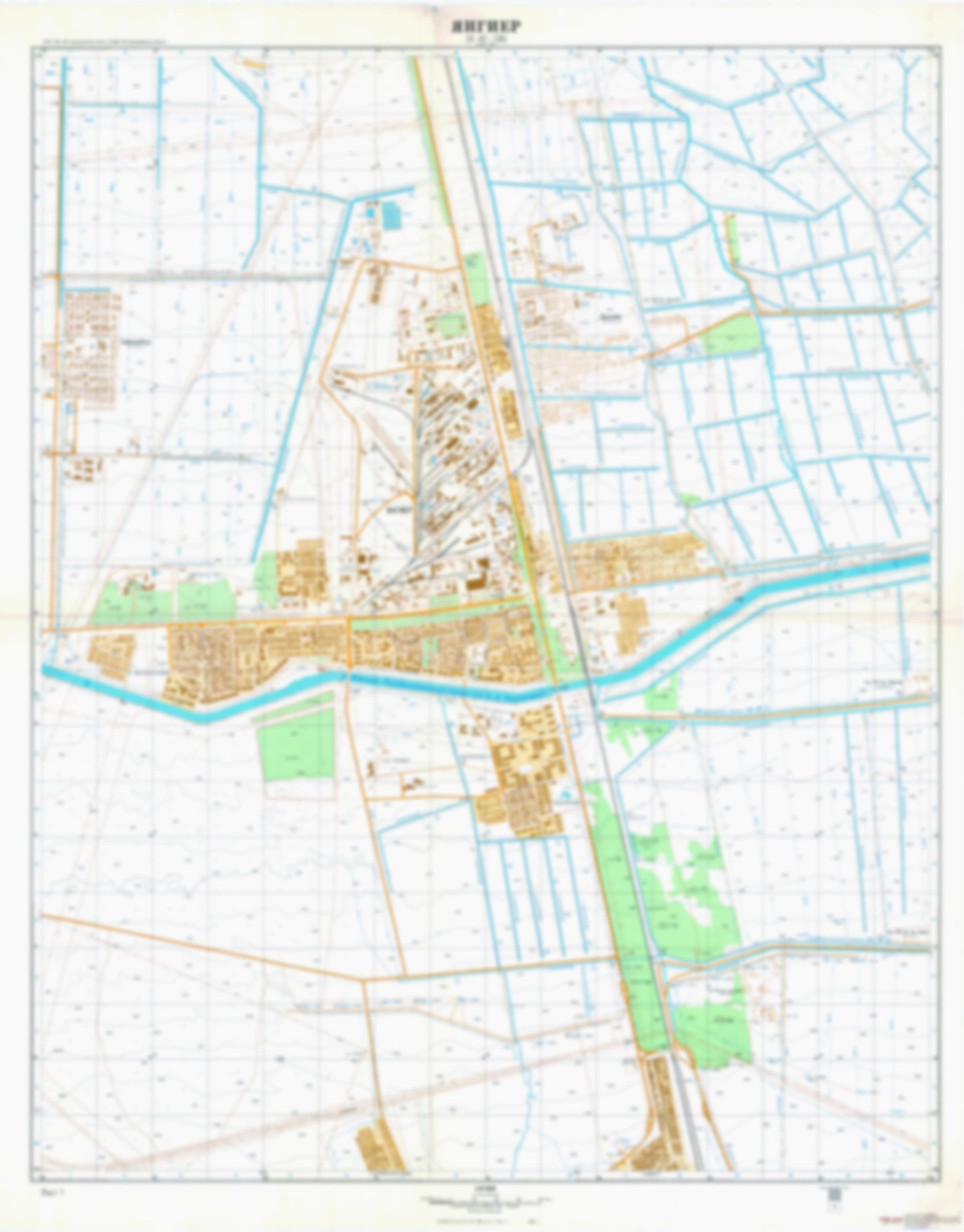 Yangier 1 (Uzbekistan) - Soviet Military City Plans