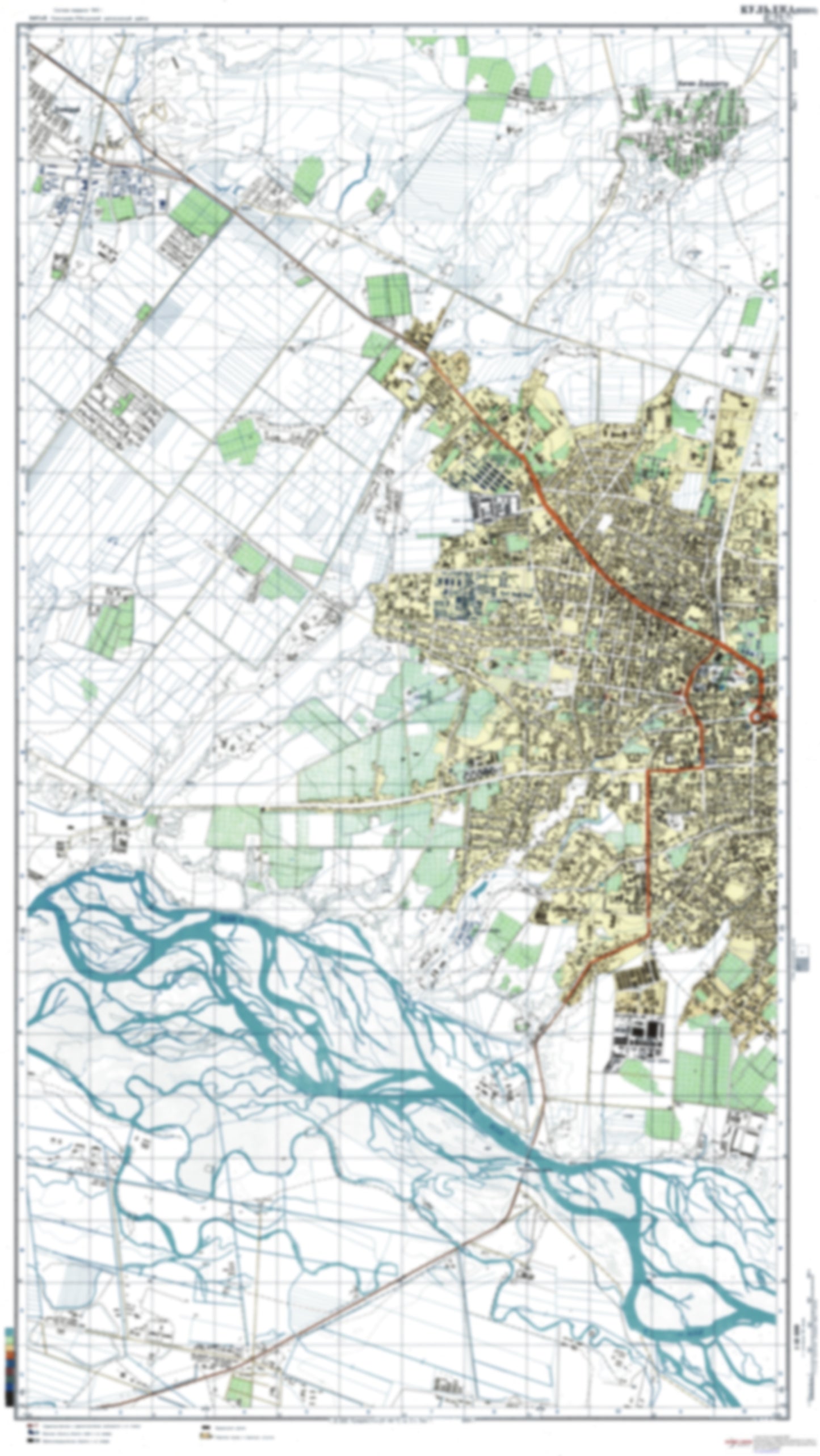 Kuldzha / Yining 1 (China) - Soviet Military City Plans