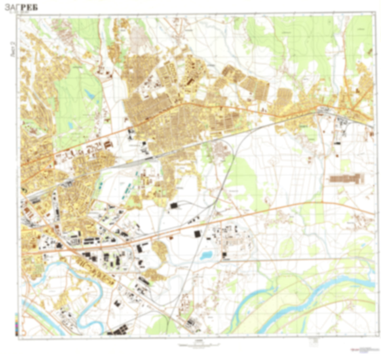 Zagreb 2 (Croatia) - Soviet Military City Plans
