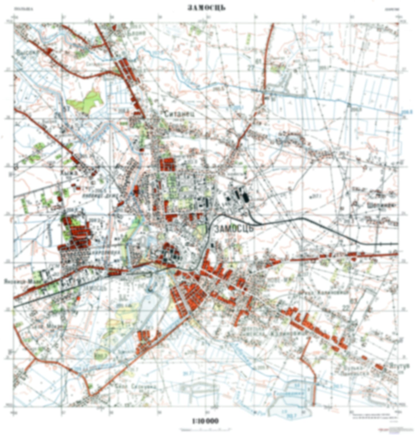 Zamosc (Poland) - Soviet Military City Plans