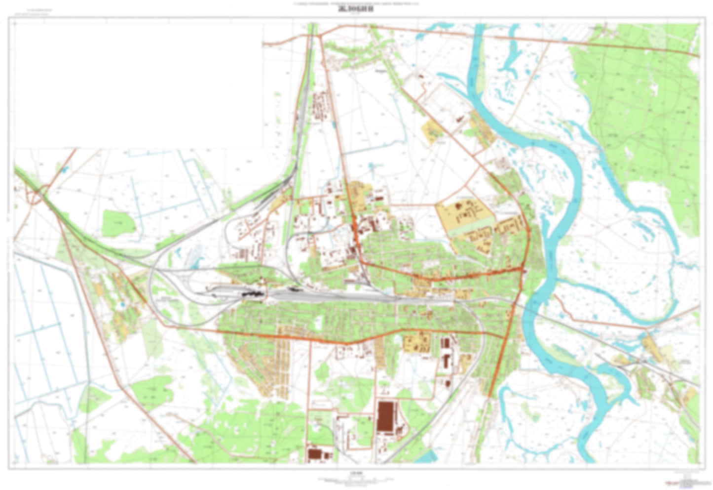 Zlobin 1 (Belarus) - Soviet Military City Plans
