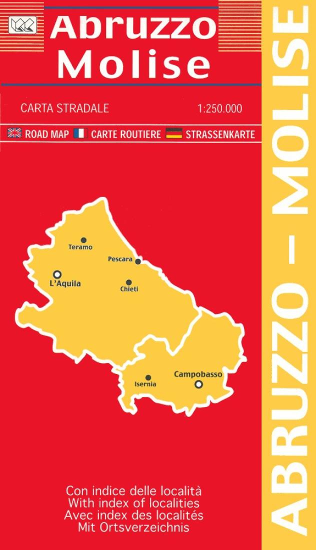 Abruzzo : Molise : carta stradale 1:250,000