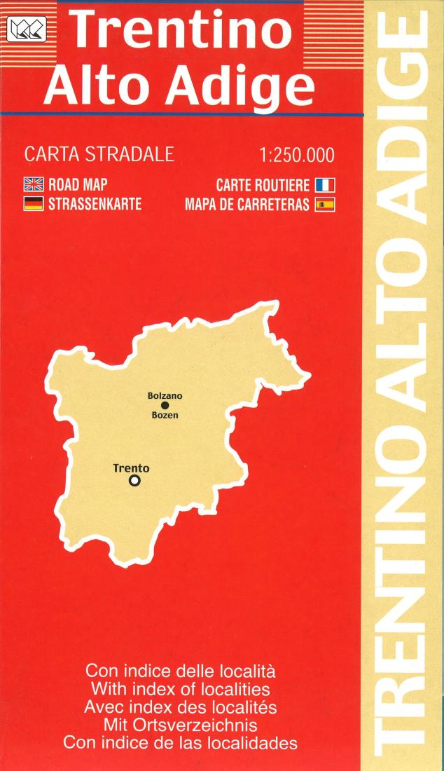 Trentino : Alto Adige : carta stradale 1:250,000