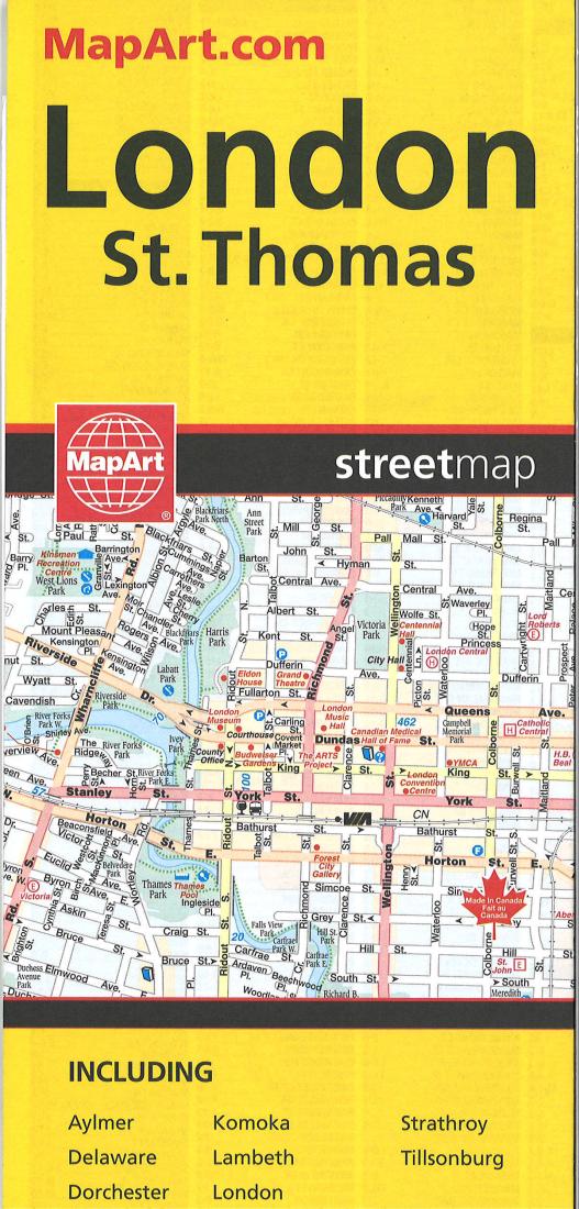 London, St. Thomas, ON City Map