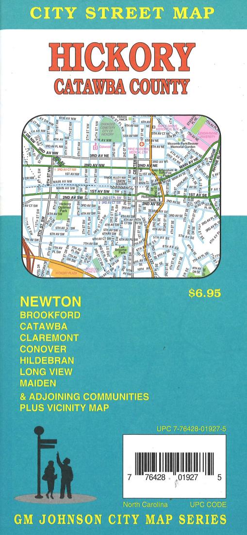 Hickory : Catawba County : city street map