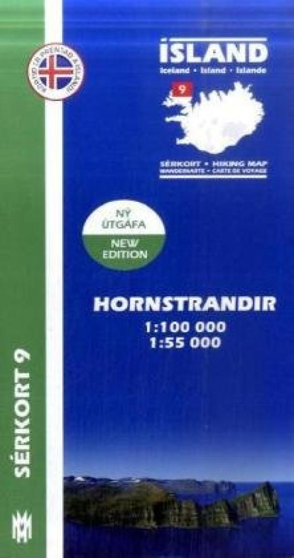 Hornstrandir hiking map
