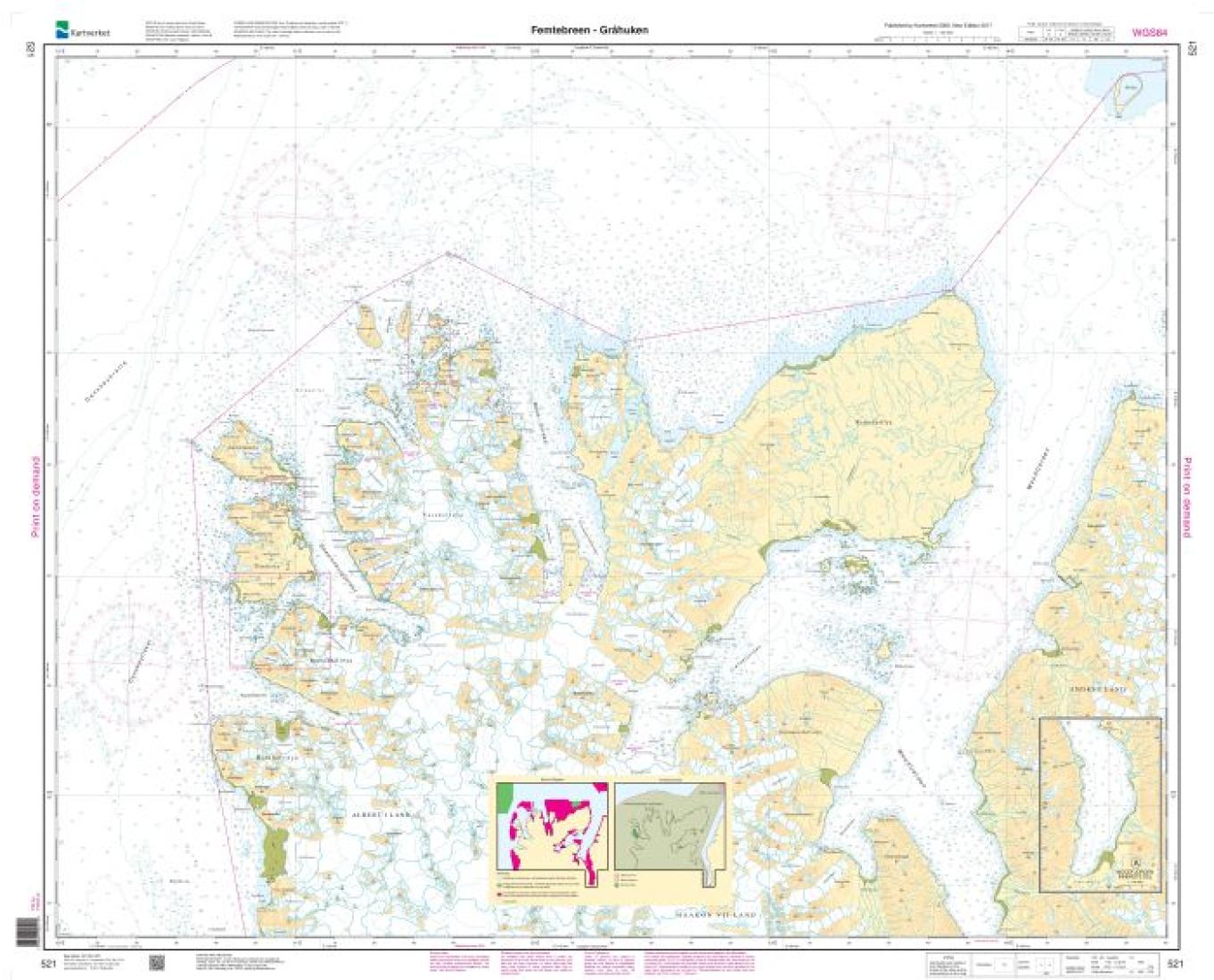 Femtebreen - Gråhuken - 521 - Norway Kartverket Nautical Charts