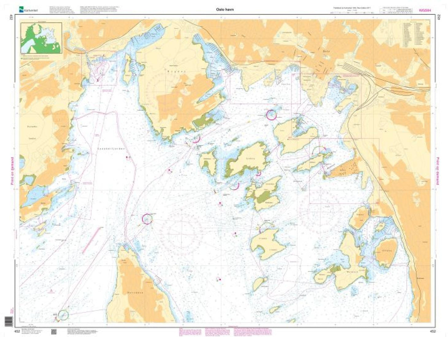 Oslo havn - 452 - Norway Kartverket Nautical Charts