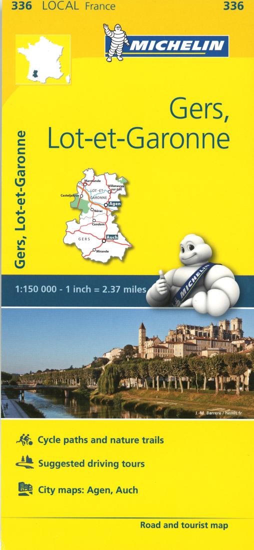 Gers, Lot-et-Garonne : road and tourist map = Gers, Lot-et-Garonne : carte routière et touristique