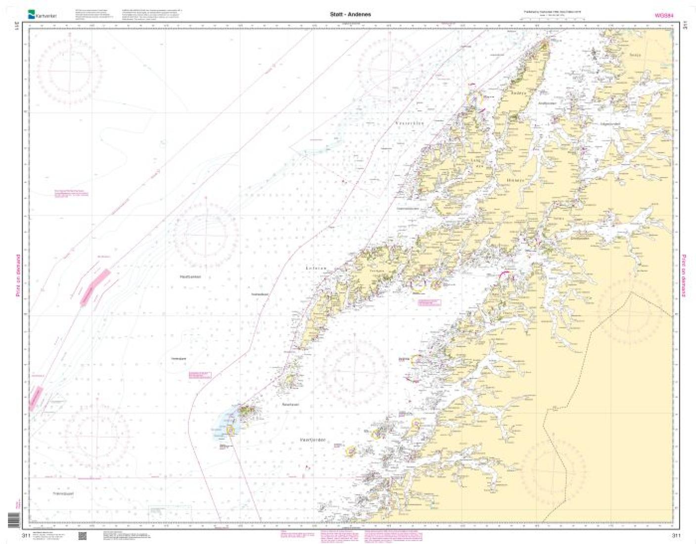 Støtt - Andenes - 311 - Norway Kartverket Nautical Charts