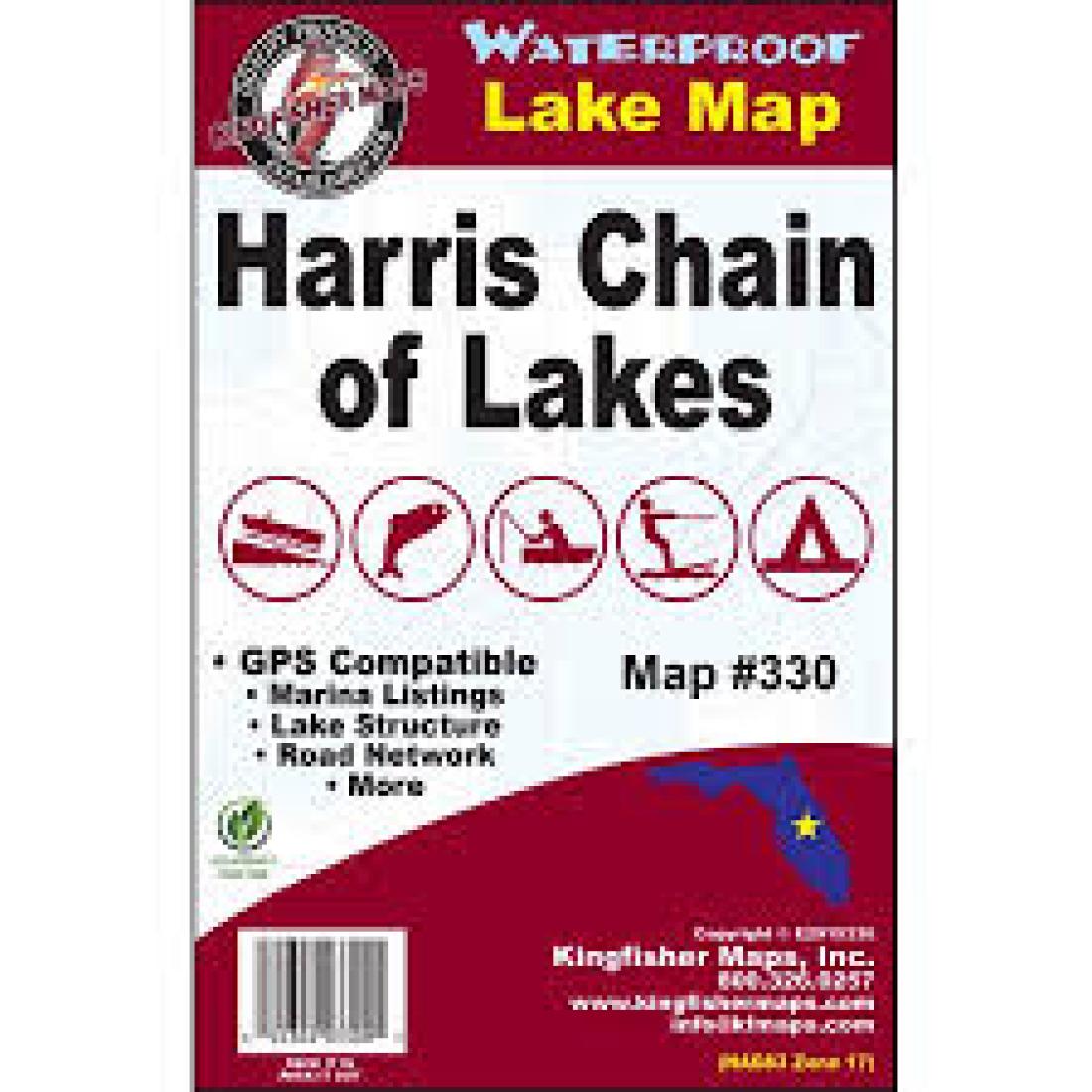 Harris Chain, FL Fishing Map