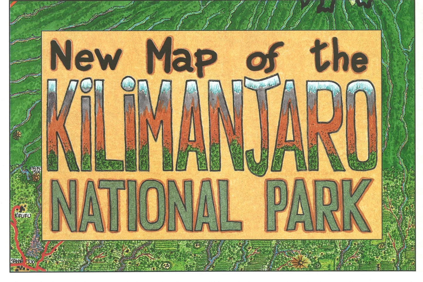 New Map of the Kilimanjaro National Park