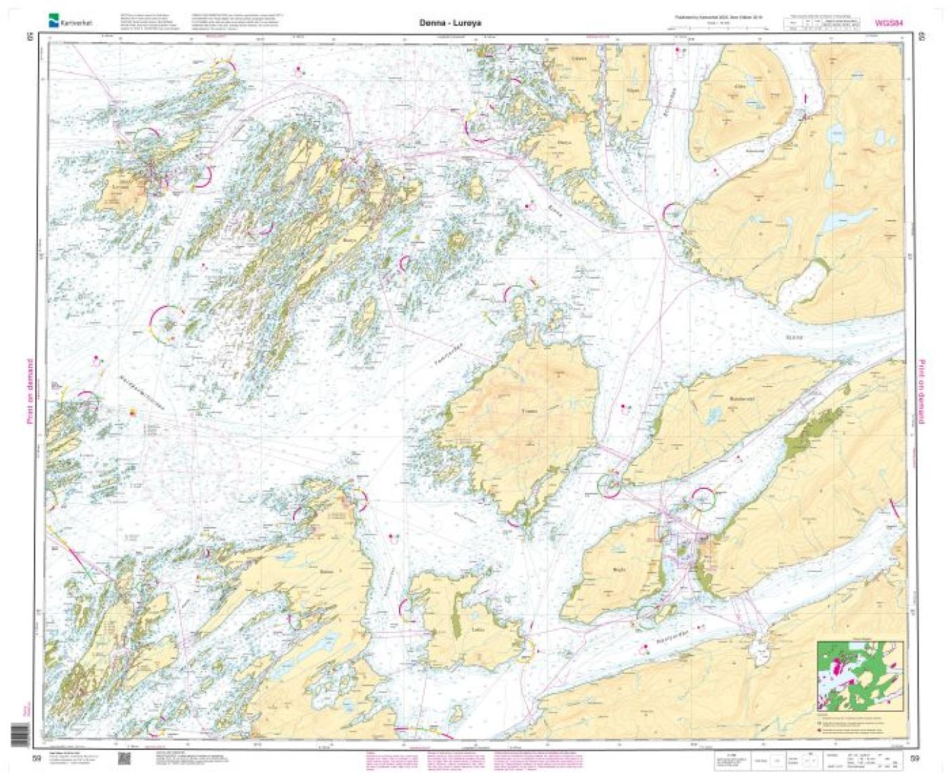Dønna - Lurøya - 59 - Norway Kartverket Nautical Charts