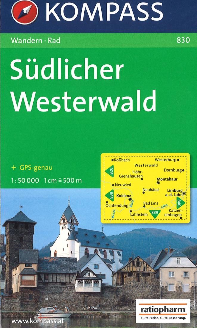 Südlicher Westerwald Hiking Map & Guide