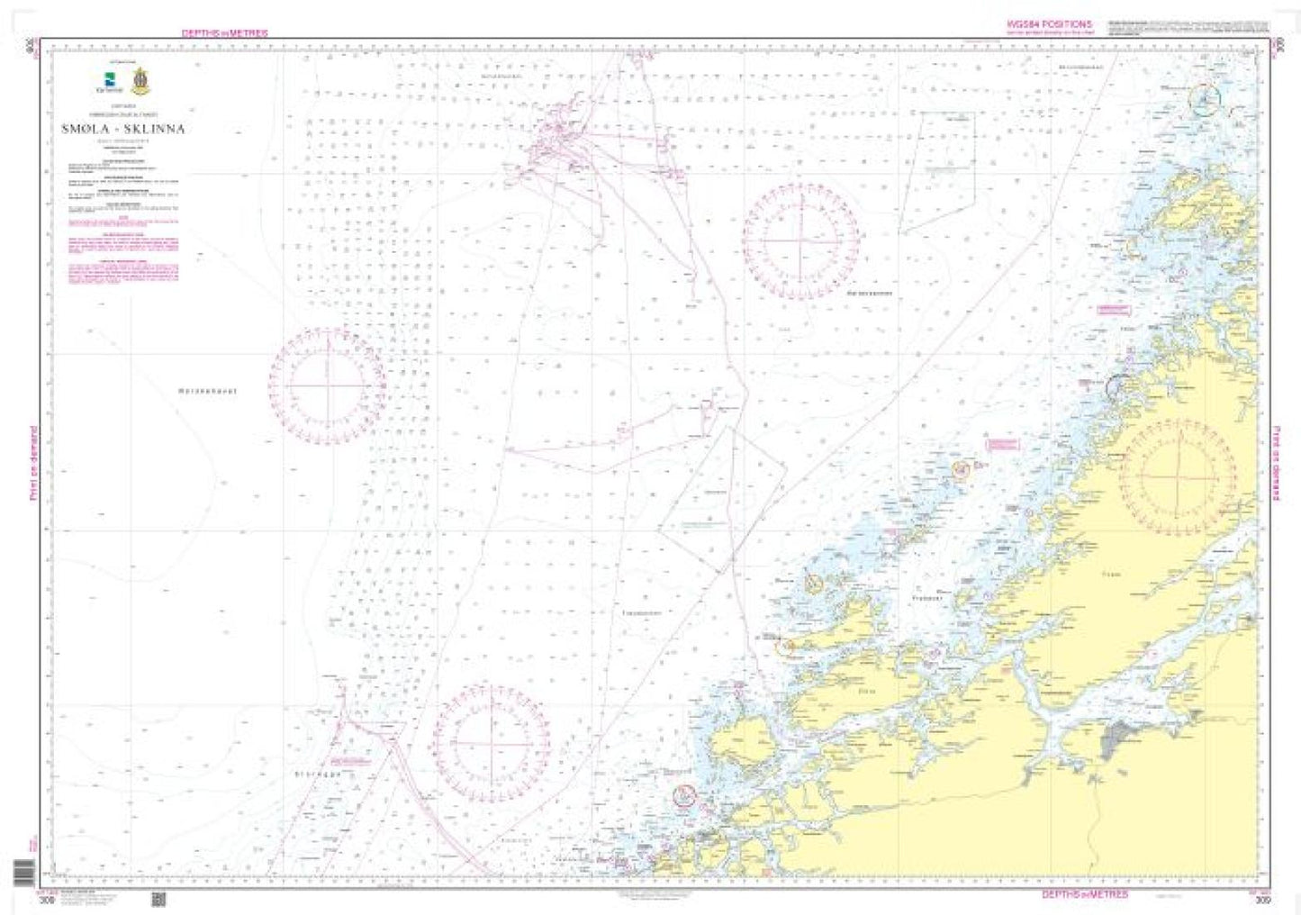 Smøla - Sklinna - 309 - Norway Kartverket Nautical Charts