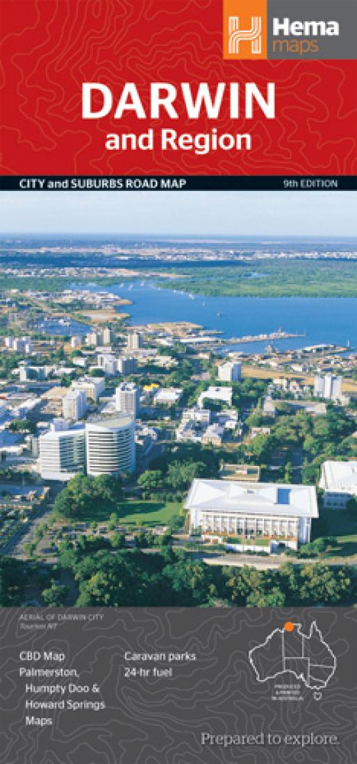 Darwin and region : city and suburbs road map : 9th edition