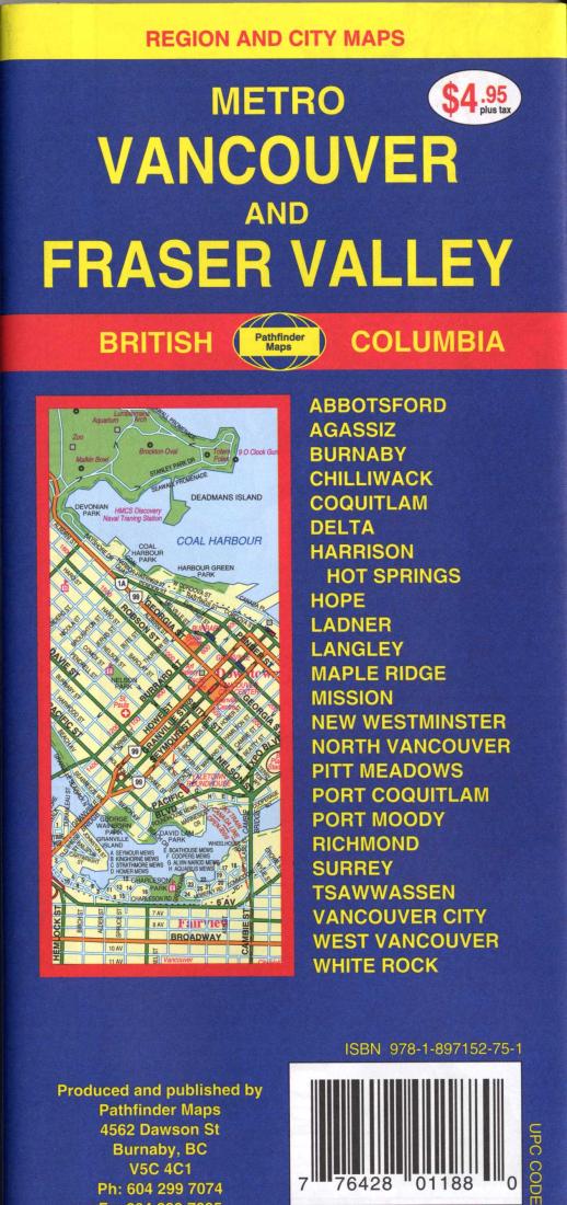 Metro Vancouver and Fraser Valley : region and city maps