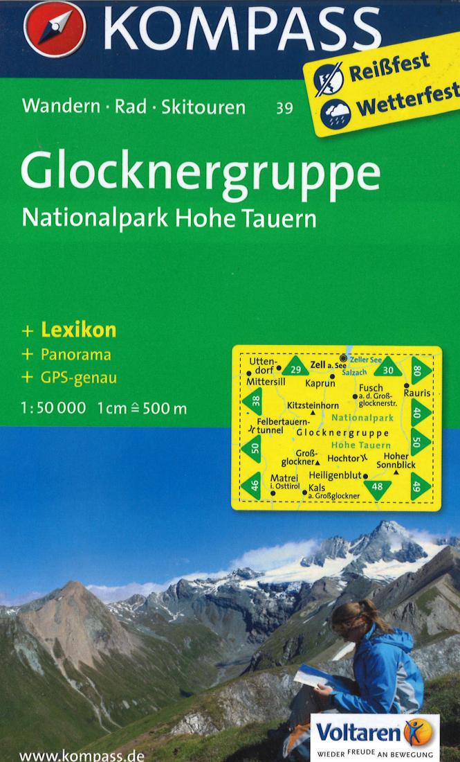 Glocknergruppe Hiking Map & Guide