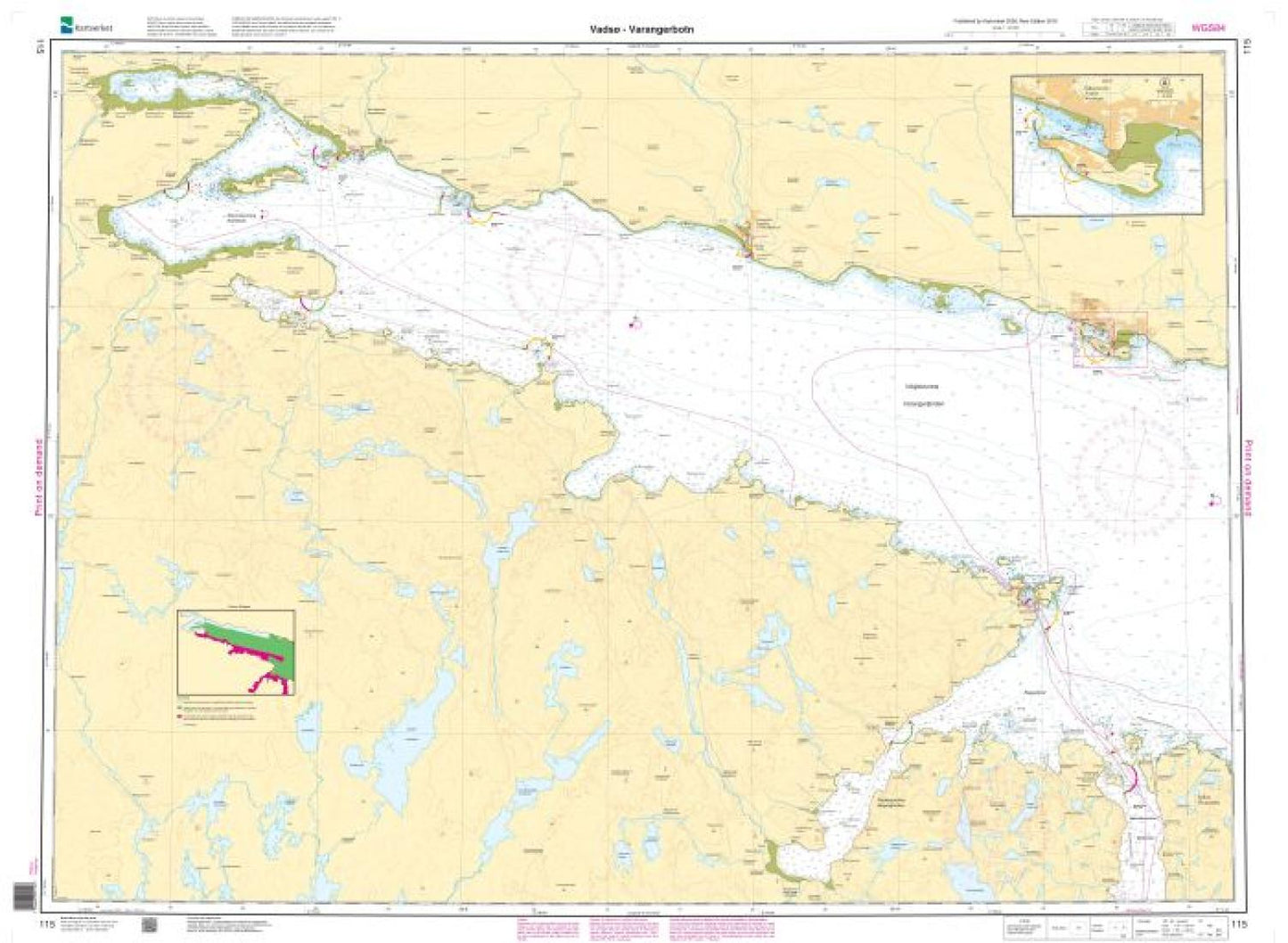 Vadsø - Varangerbotn - 115 - Norway Kartverket Nautical Charts