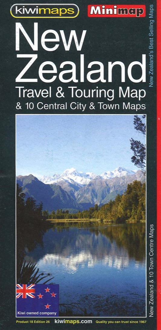 New Zealand  : travel & touring map : & 10 central city & town maps
