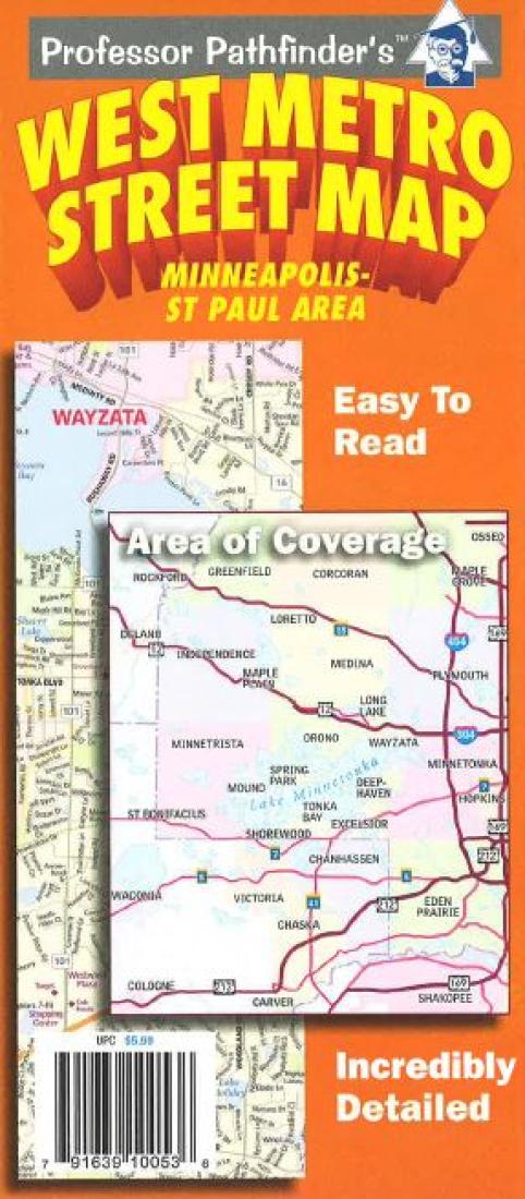 West metro street map : Minneapolis-St Paul area