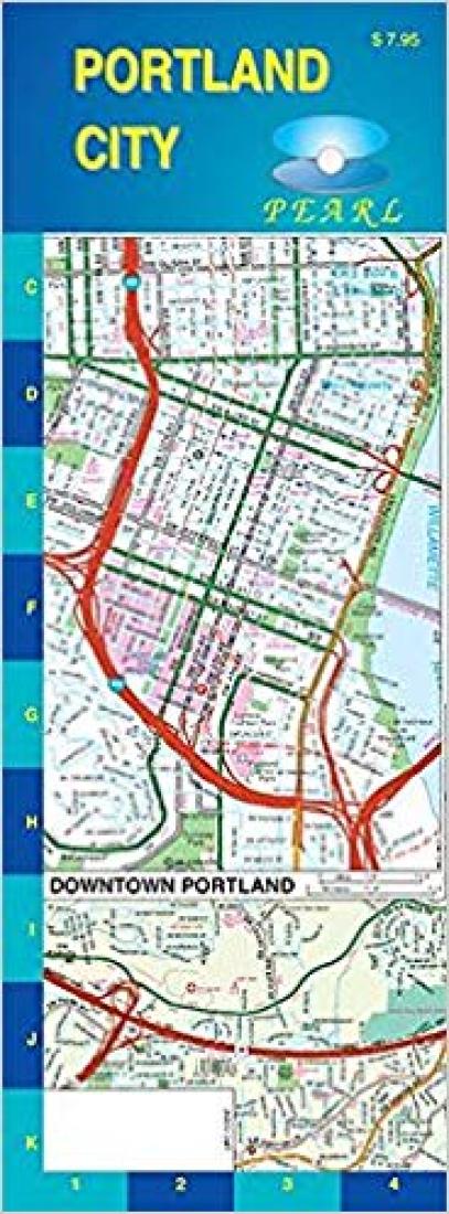 Portland City : pearl laminated map