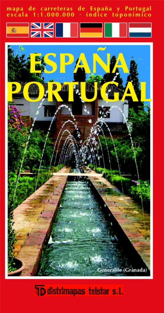 España : Portugal 1:1,000,000 Travel Map
