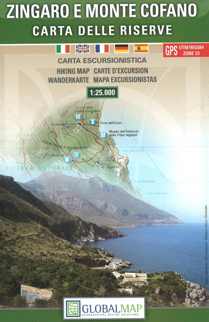 Zingaro e Monte Cofano : carta delle riserve : carta escursionistica
