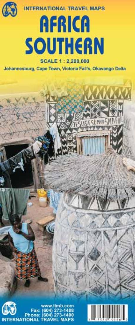 Africa Southern Travel Map