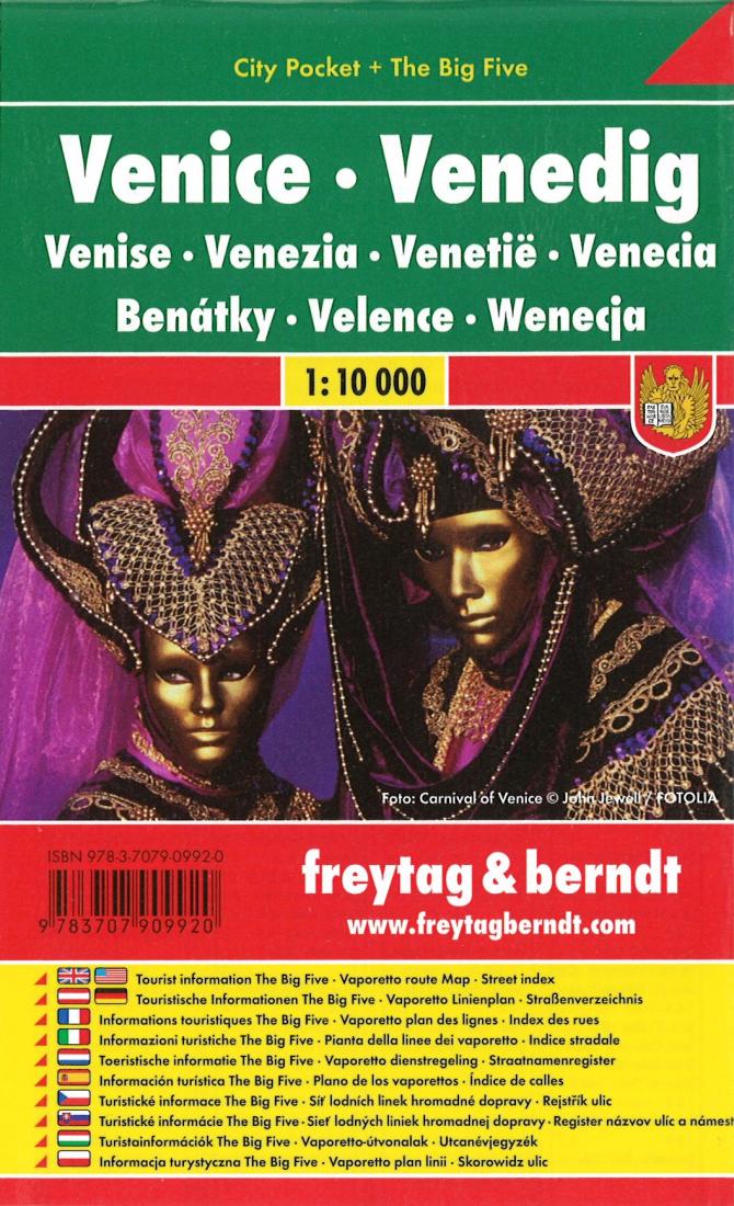 Venice : 1:10,000 = Venedig : 1:10,000 = Venise : 1:10,000 = Venezia : 1:10,000 = Venetië : 1:10,000 = Venecia : 1:10,000 = Benátky : 1:10,000 = Velence : 1:10,000 = Wenecja : 1:10,000