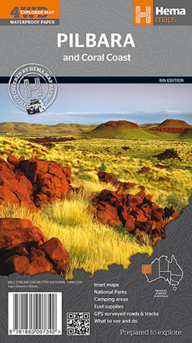 Pilbara and Coral Coast : 4wd explorer map