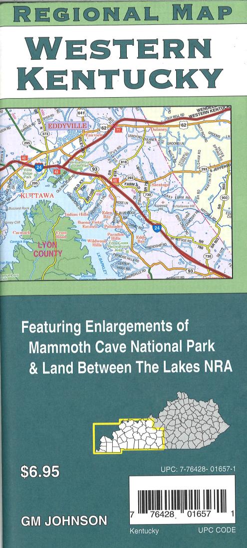 Western Kentucky : regional map = Western Kentucky : back roads