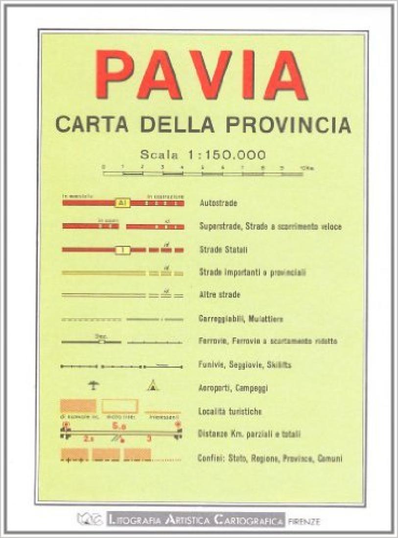 Pavia : carta della provincia