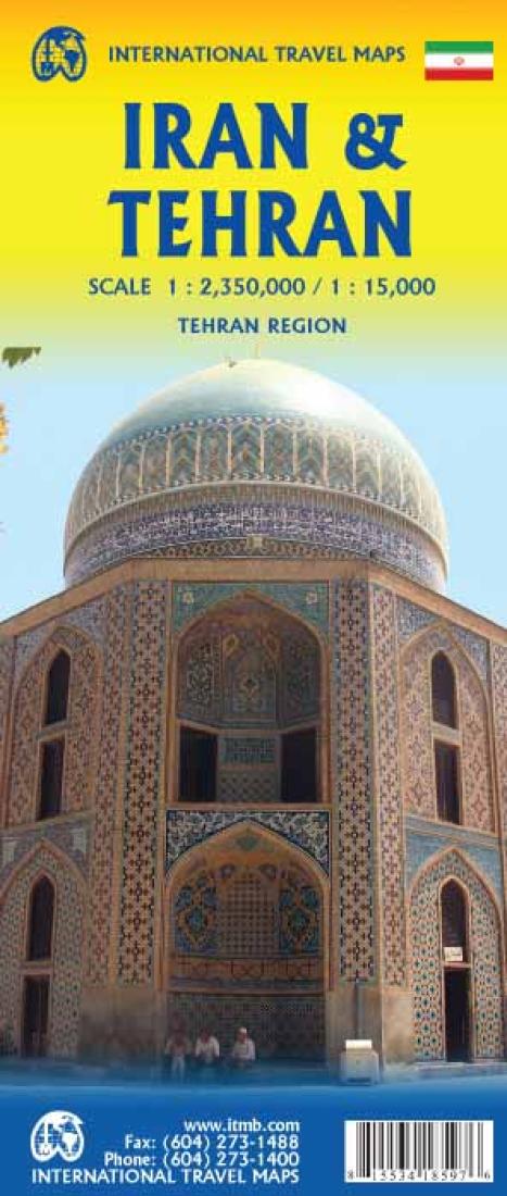 Iran & Tehran : scale 1:2,350,000 / 1:15,000