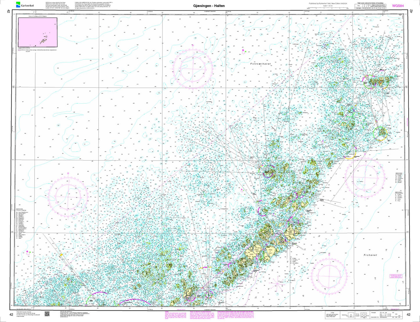 Gjæsingen - Halten - 42 - Norway Kartverket Nautical Charts