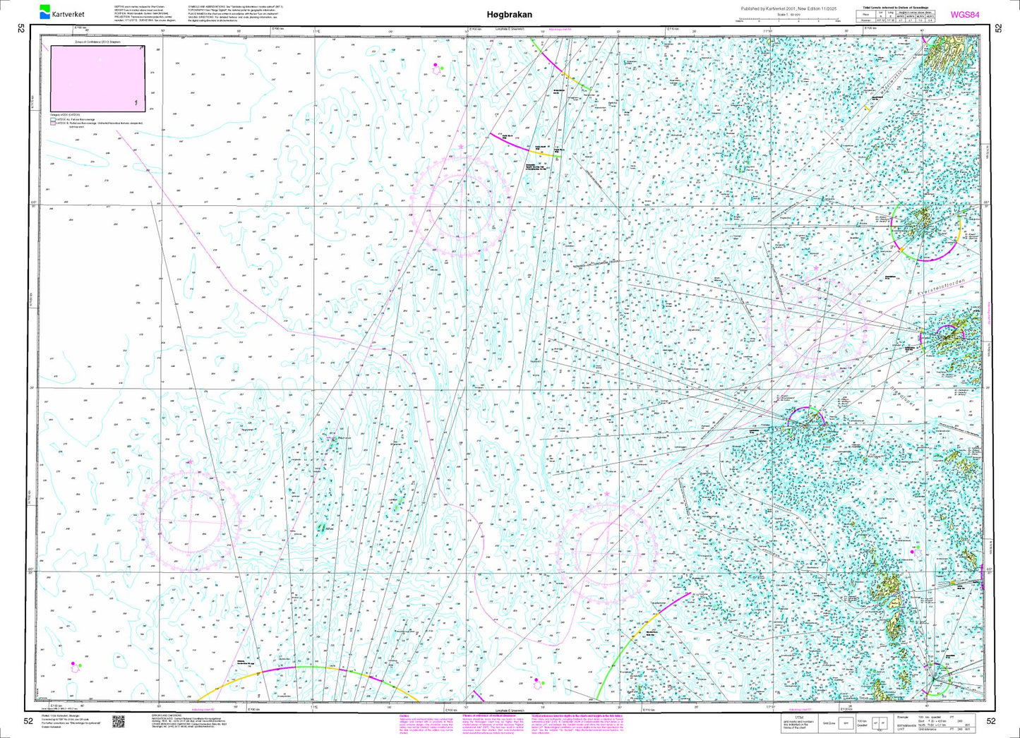 Høgbrakan - 52 - Norway Kartverket Nautical Charts