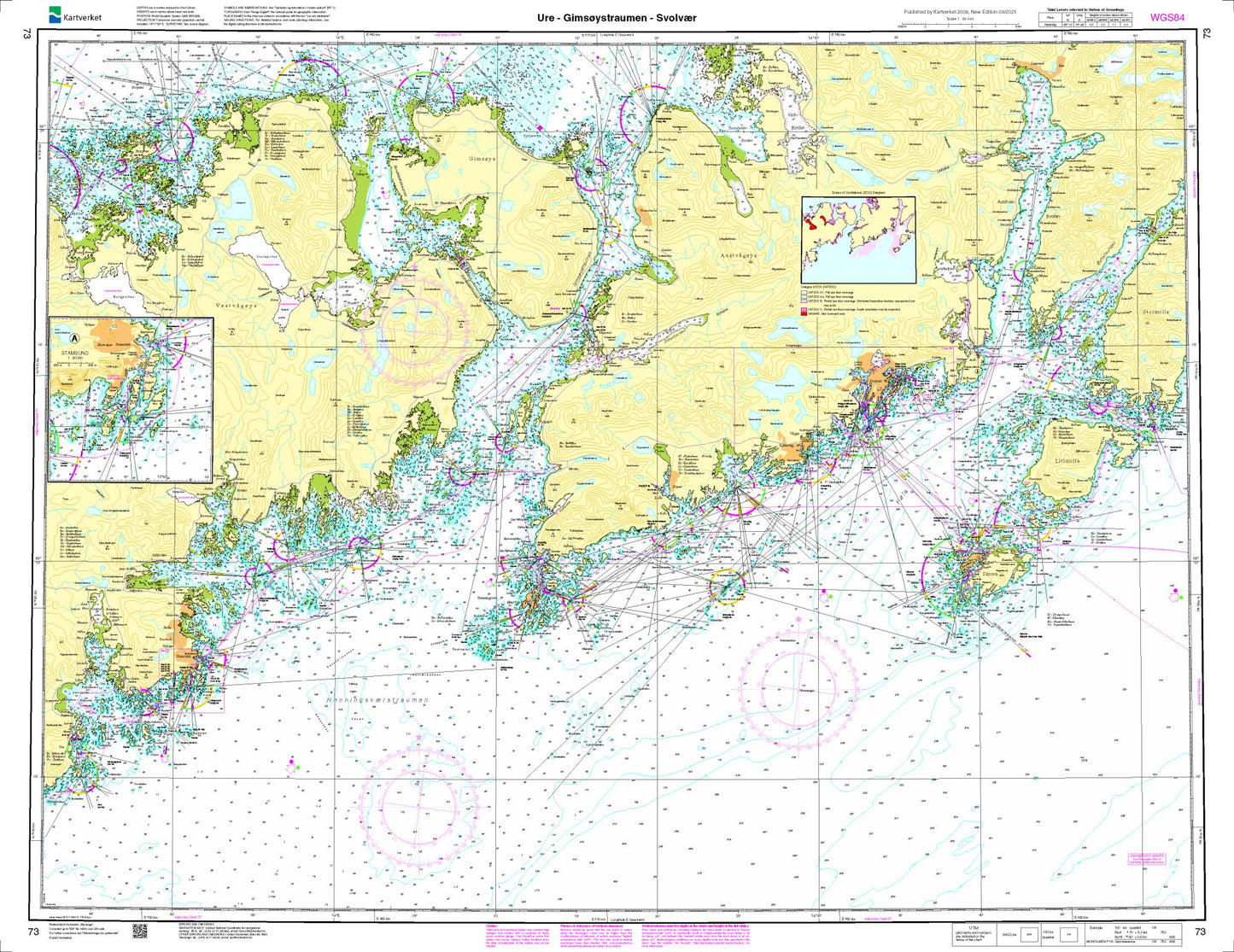 Ure - Gimsøystraumen - Svolvær - 73 - Norway Kartverket Nautical Charts