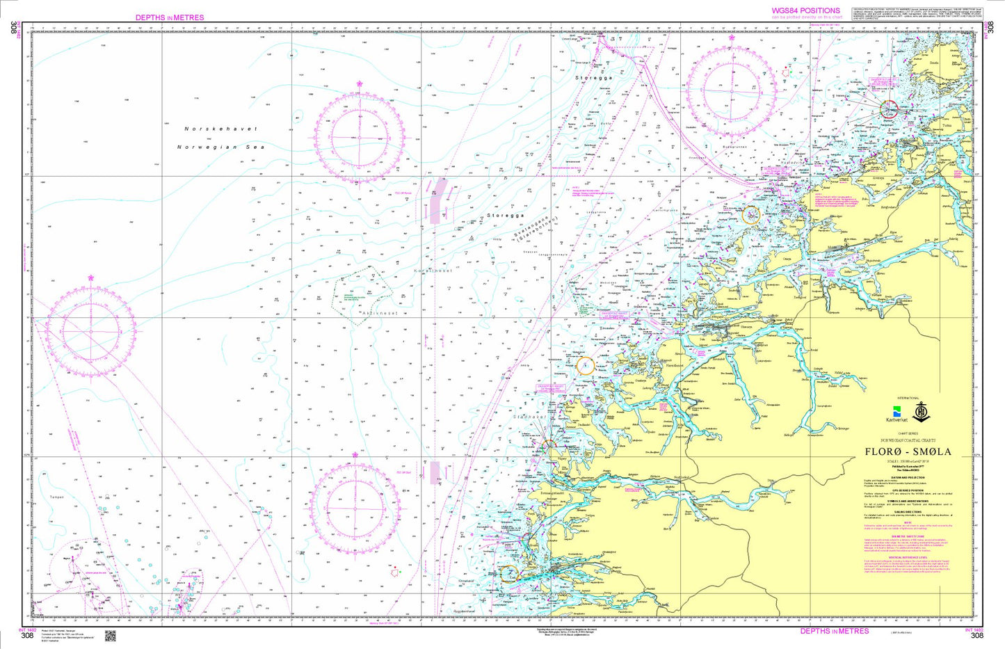 Florø - Smøla - 308 - Norway Kartverket Nautical Charts