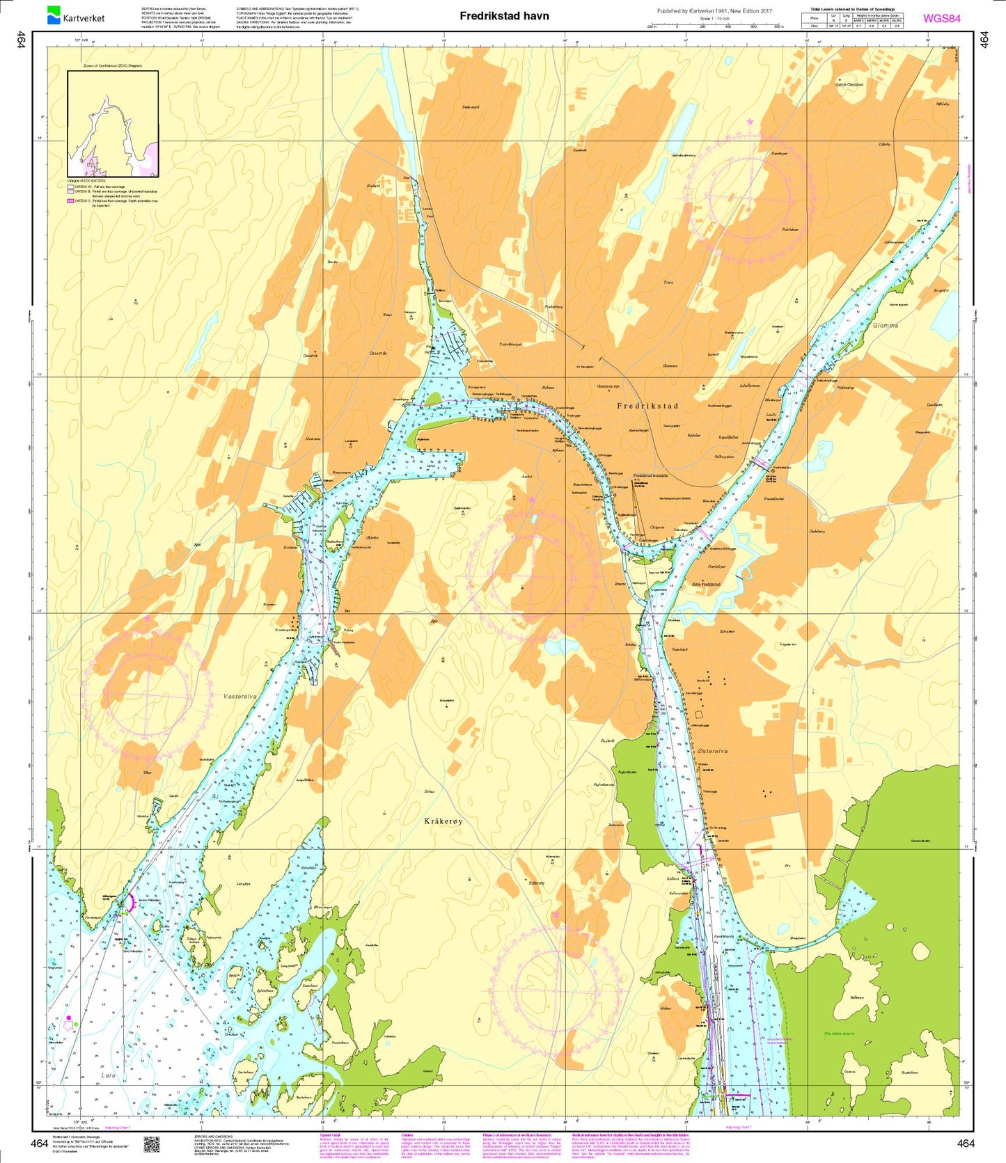 Fredrikstad havn - 464 - Norway Kartverket Nautical Charts