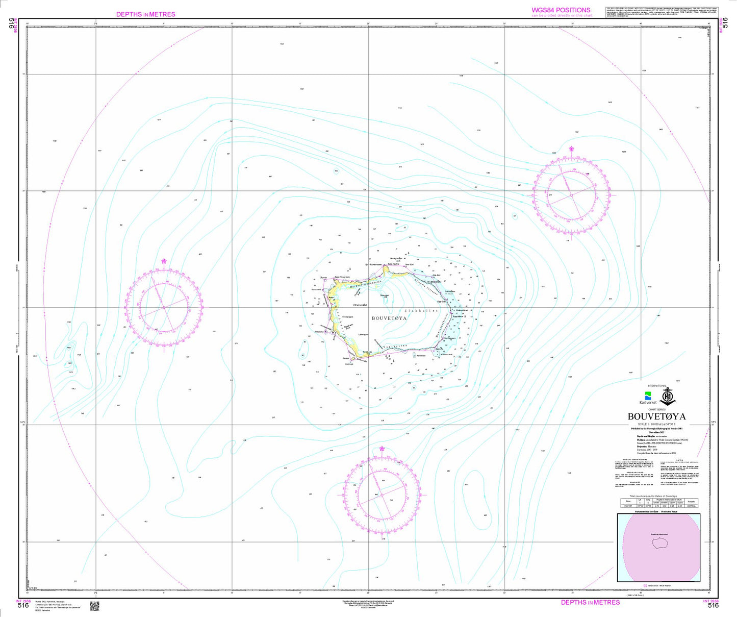 Bouvetøya - 516 - Norway Kartverket Nautical Charts