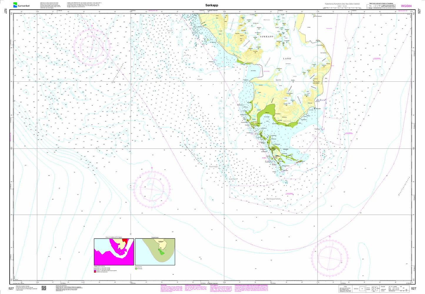 Sørkapp - 527 - Norway Kartverket Nautical Charts
