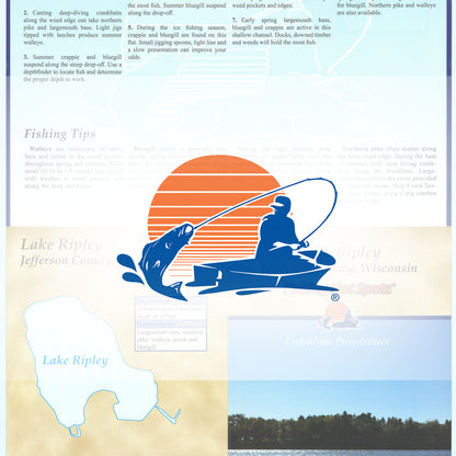Lake Ripley Fishing Map (Jefferson Co)
